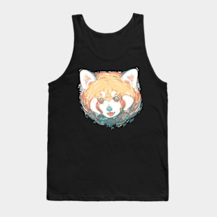 Red Panda Splat Tank Top